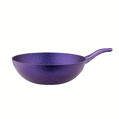 32 Cm Granit Wok Tava - Violet - 2